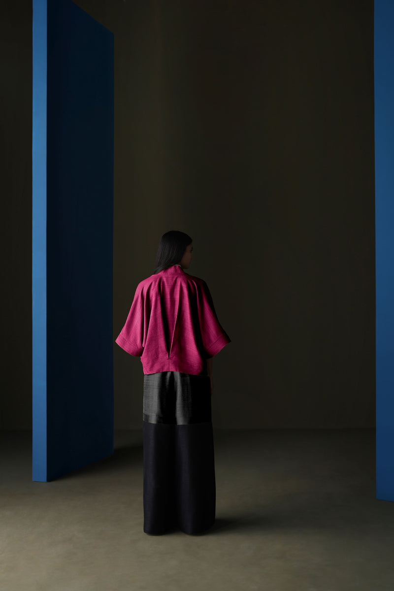 Silk Cropped Jacket