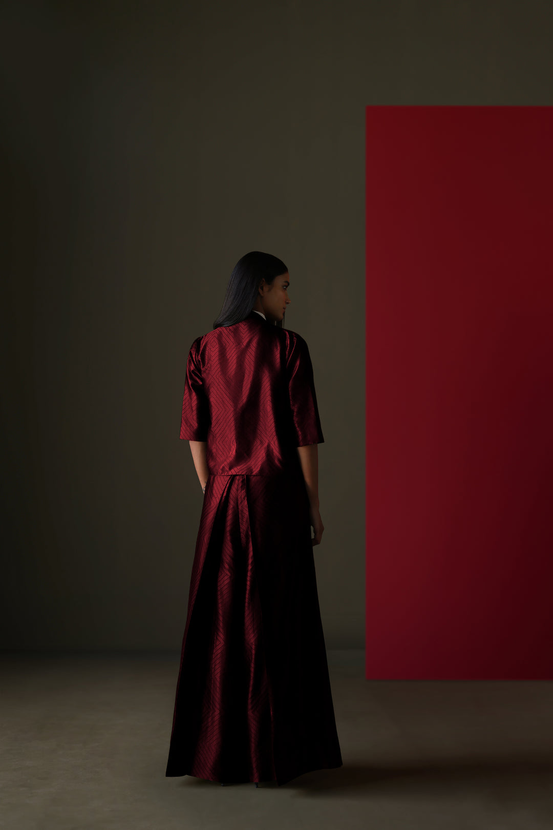 Silk Brocade Palazzo