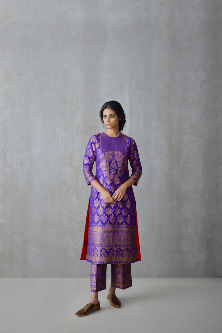 Silk Brocade Tunic Set