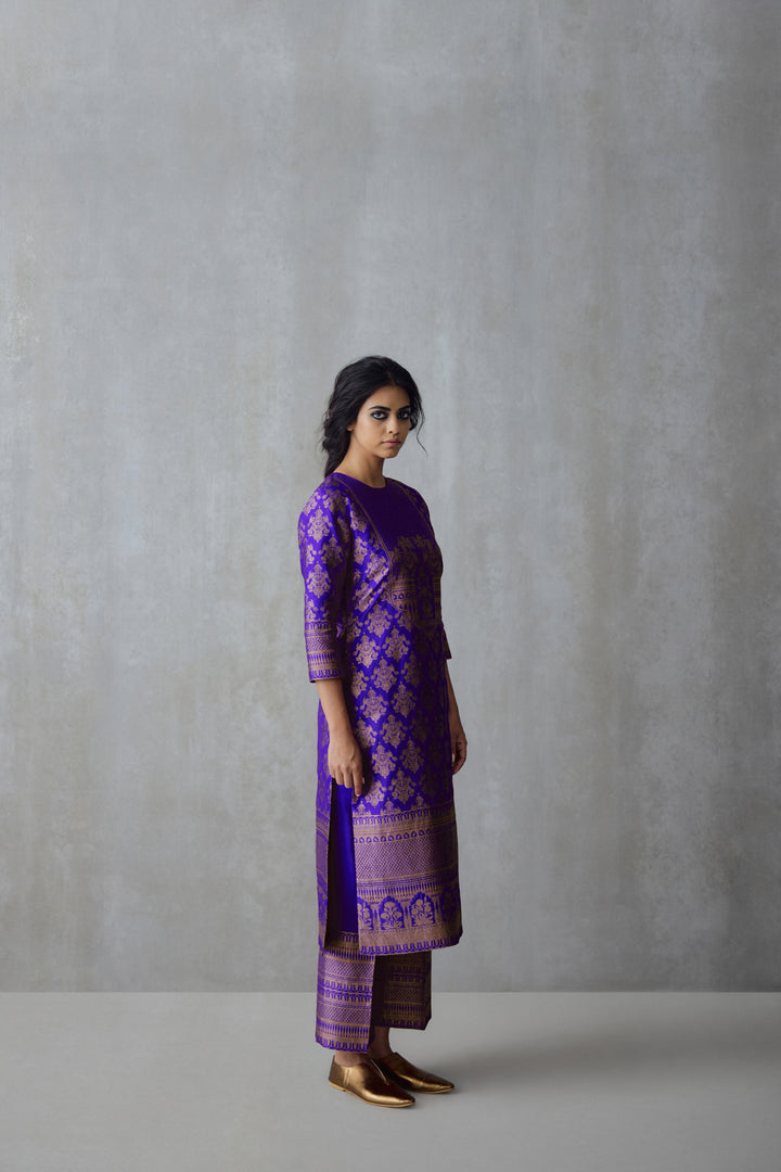 Silk Brocade Tunic Set