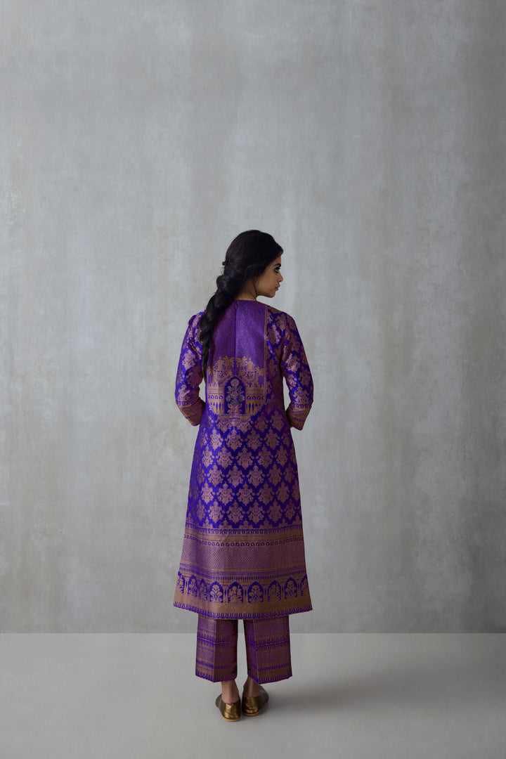 Silk Brocade Tunic Set