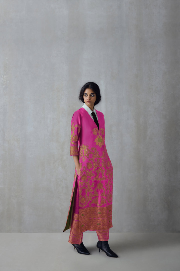 Silk Brocade Tunic Set