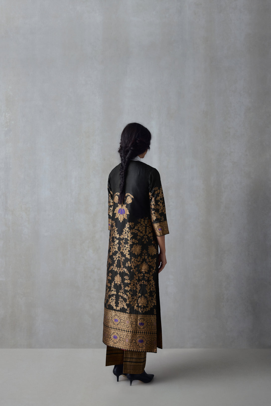 Silk Brocade Tunic Set