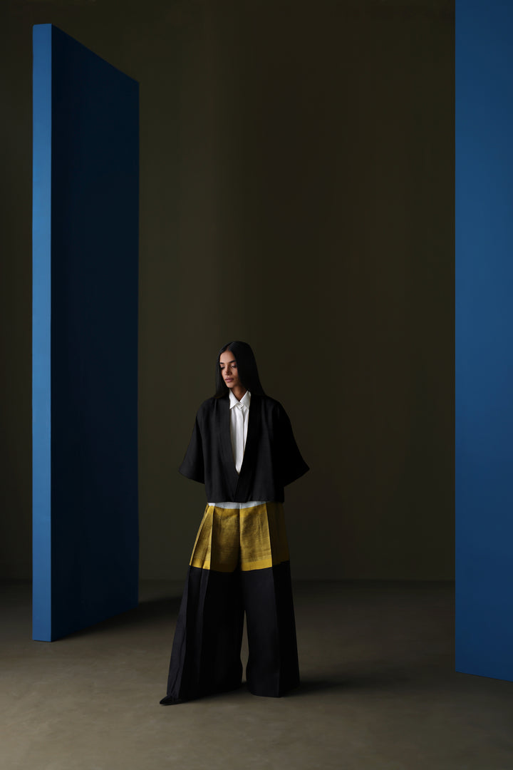 Silk Cropped Jacket
