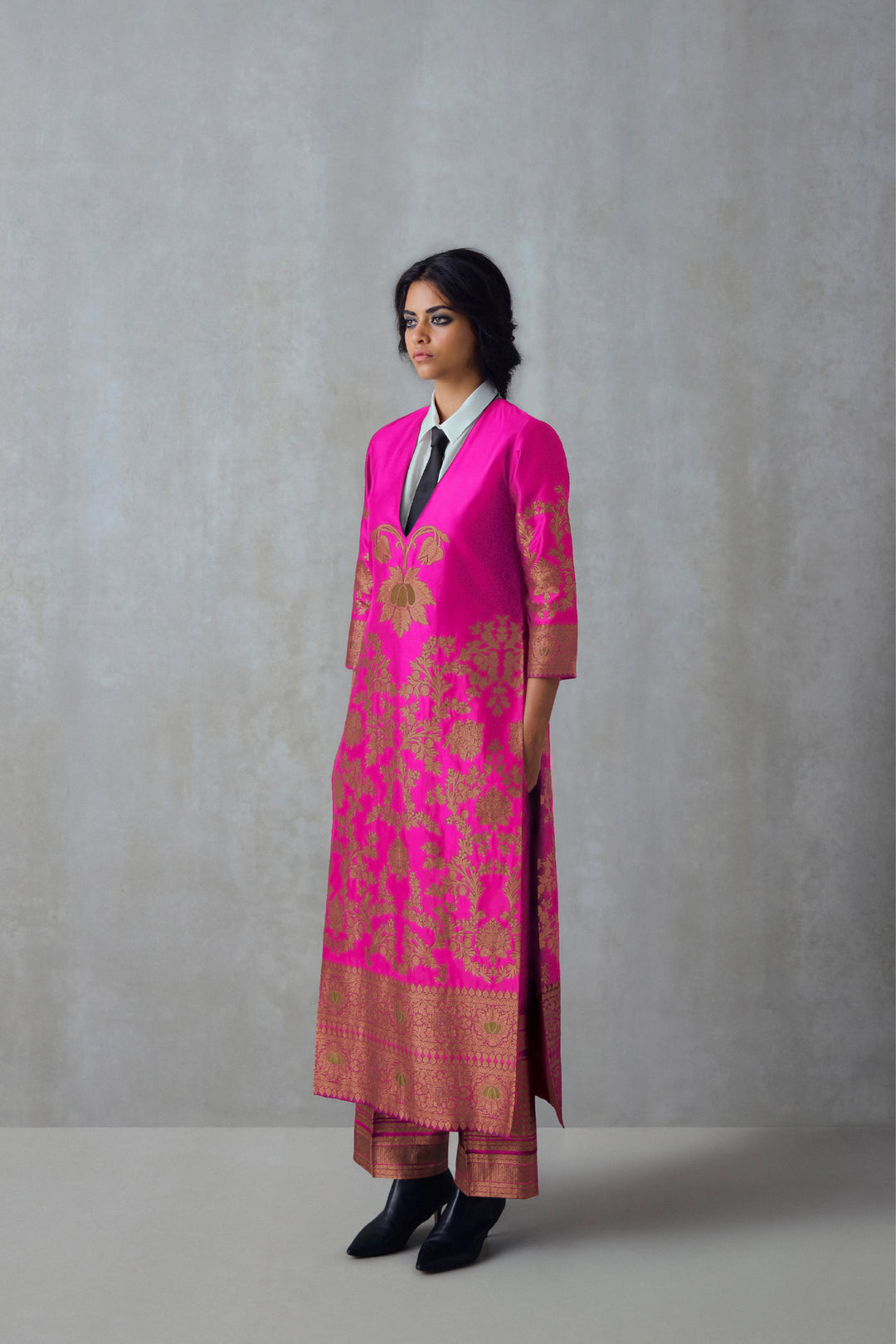 Silk Brocade Tunic Set