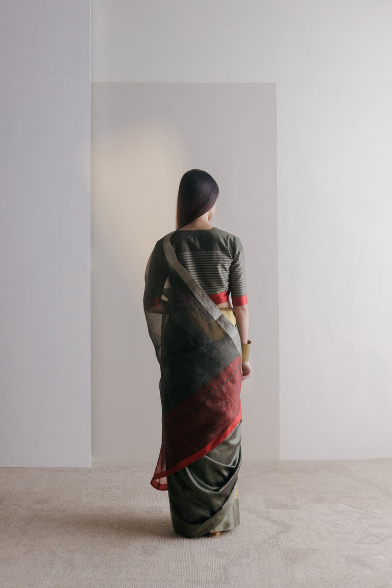 Handwoven Viscose Silk Textile for Blouse