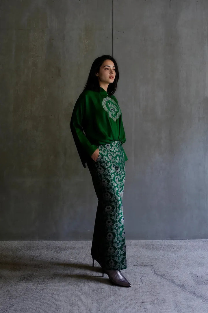 Silk Brocade Culotte