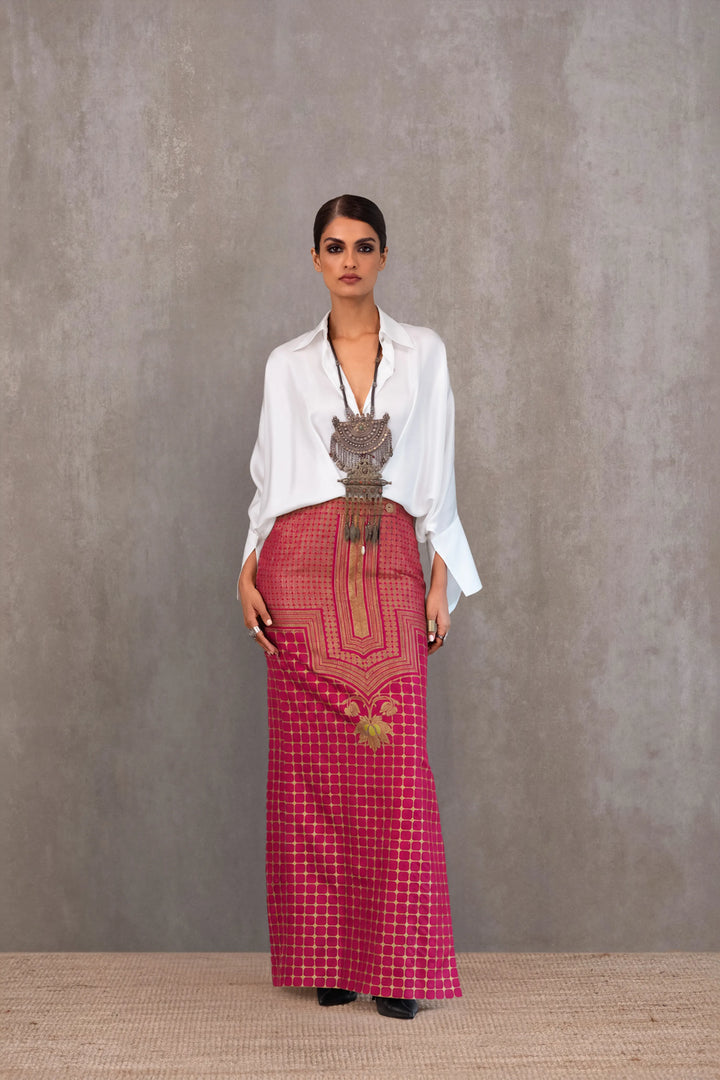 Silk Brocade Dress