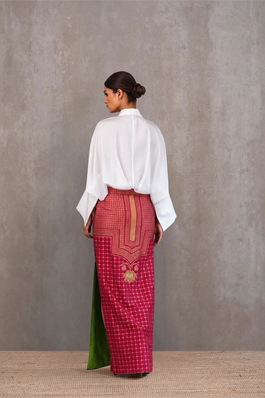 Silk Brocade Dress