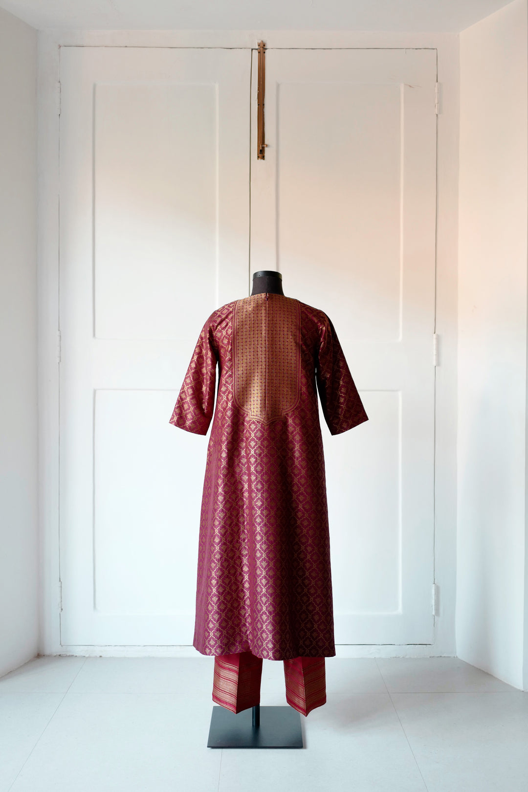 Silk Brocade Kurta Set