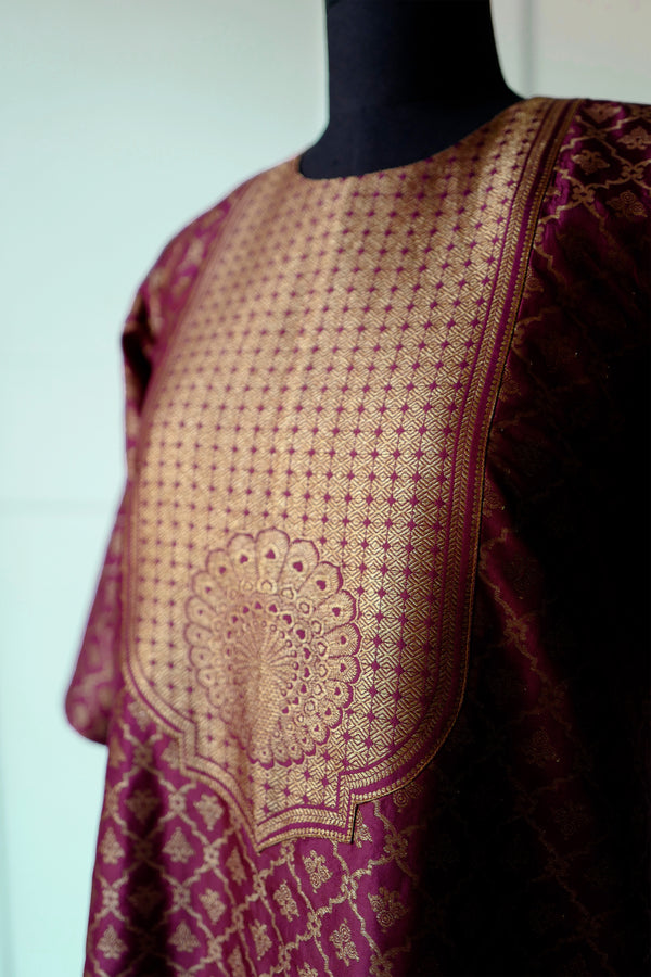 Silk Brocade Kurta Set