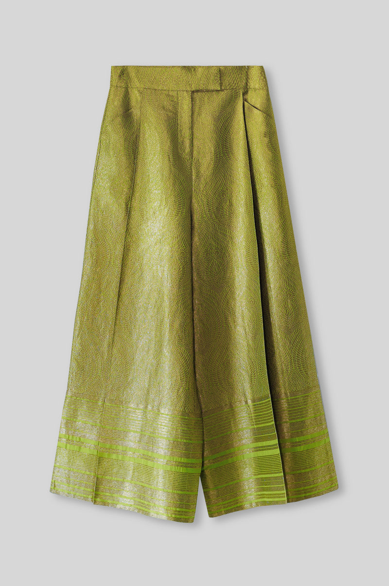 Handwoven Silk Brocade Palazzo