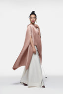 Pleated Long Poncho