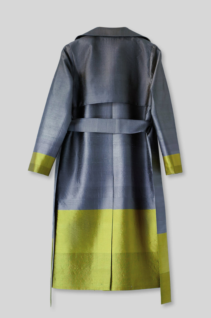 Handwoven Silk Trench