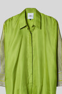 Silk Shirt with Brocade Detail