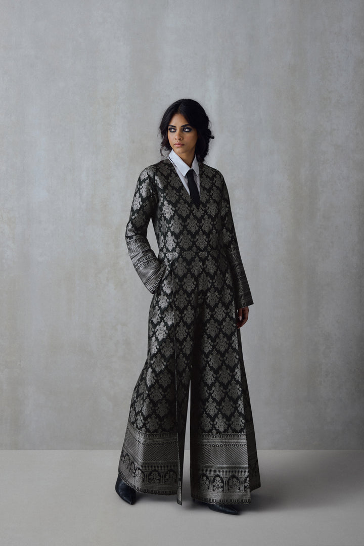 Silk Brocade Jumpsuit