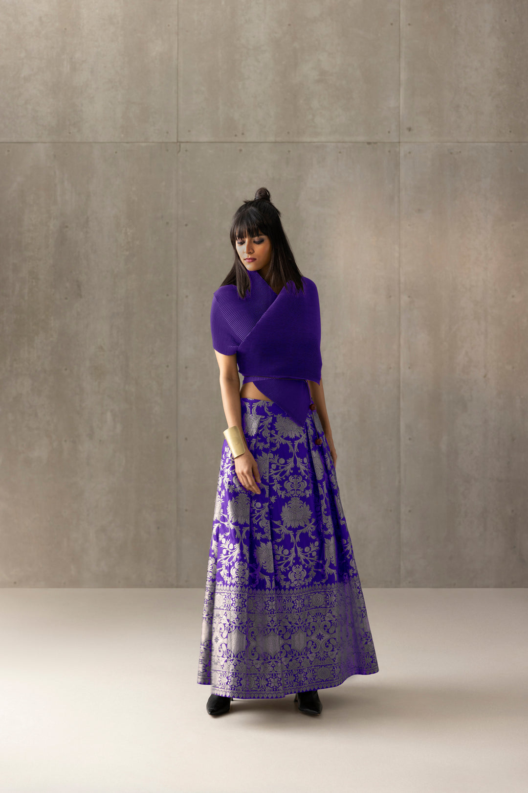 Pleated Origami Wrap