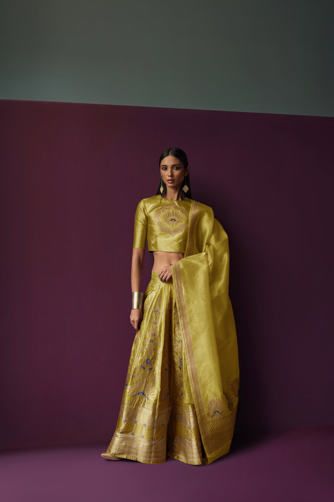 Silk Brocade Lehenga