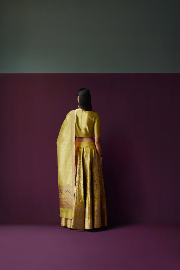 Silk Brocade Lehenga