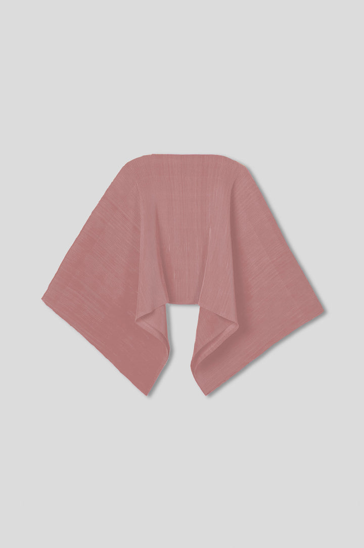 Pleated Short Poncho