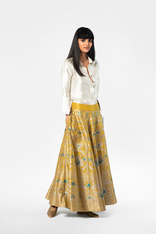Handwoven Silk Brocade Shirt