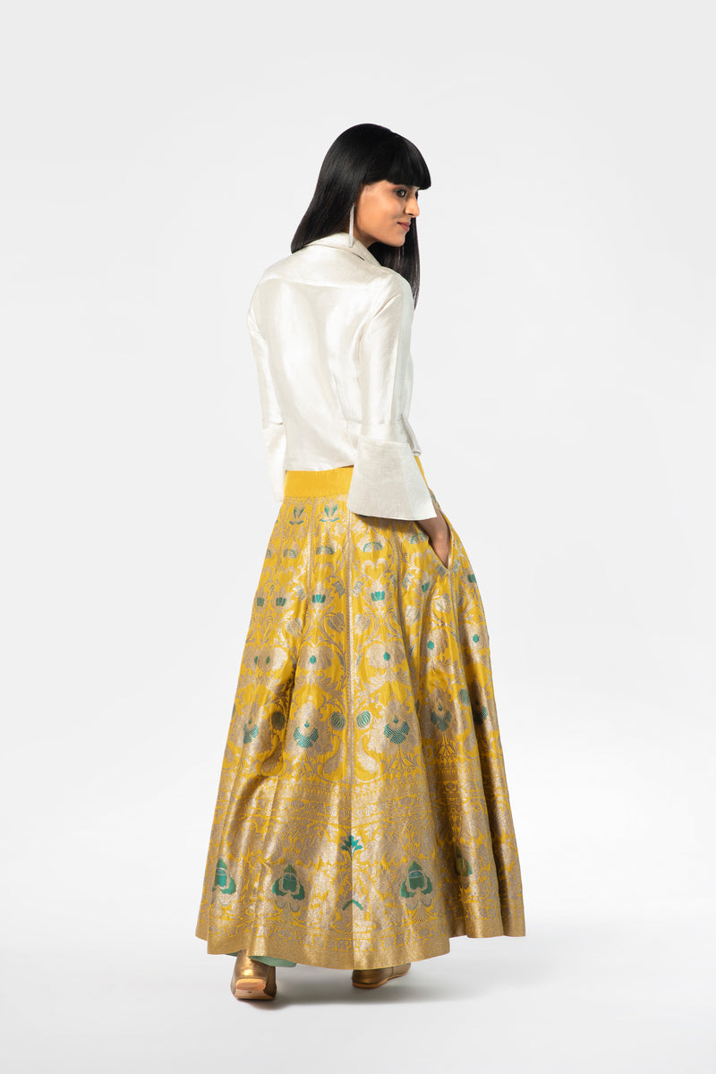 Handwoven Silk Brocade Shirt