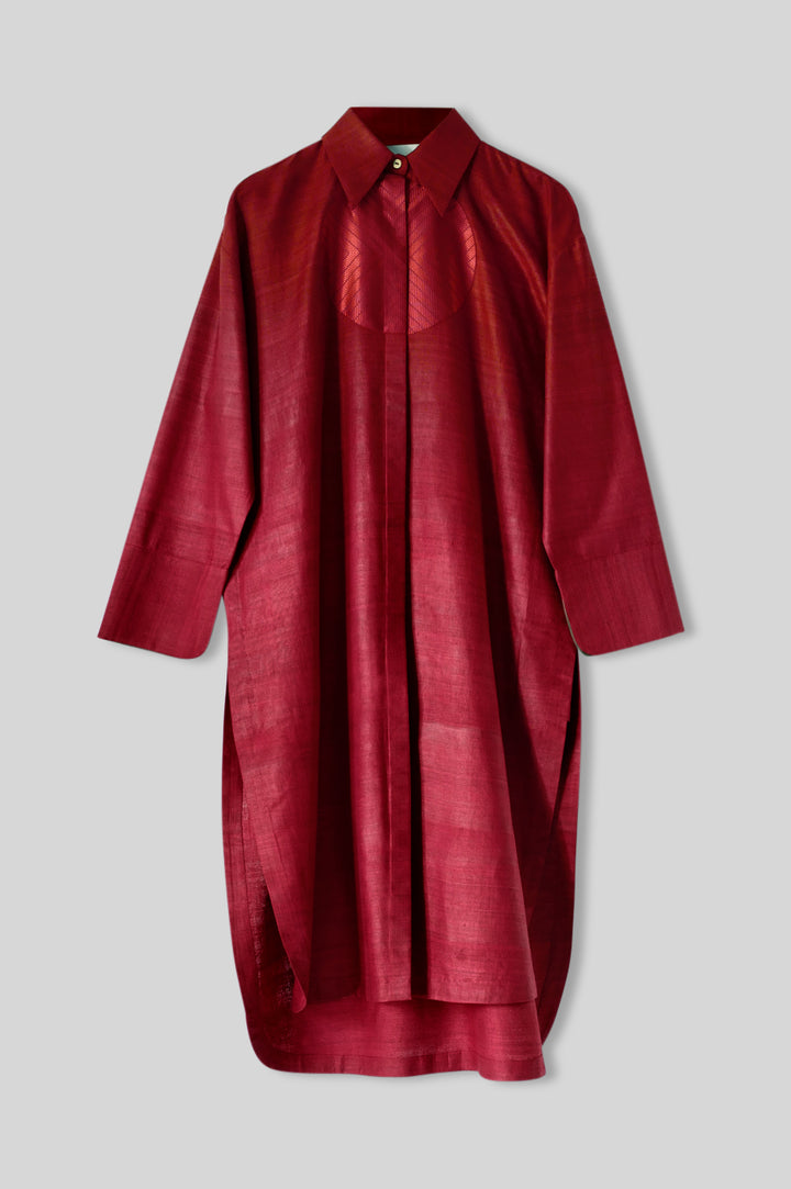 Silk Longline Shirt