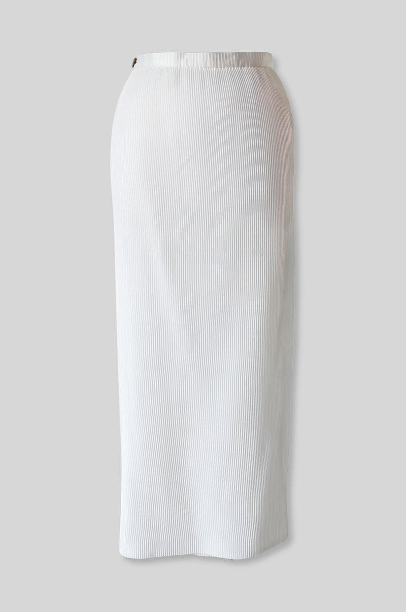 Pleated Wrap Skirt