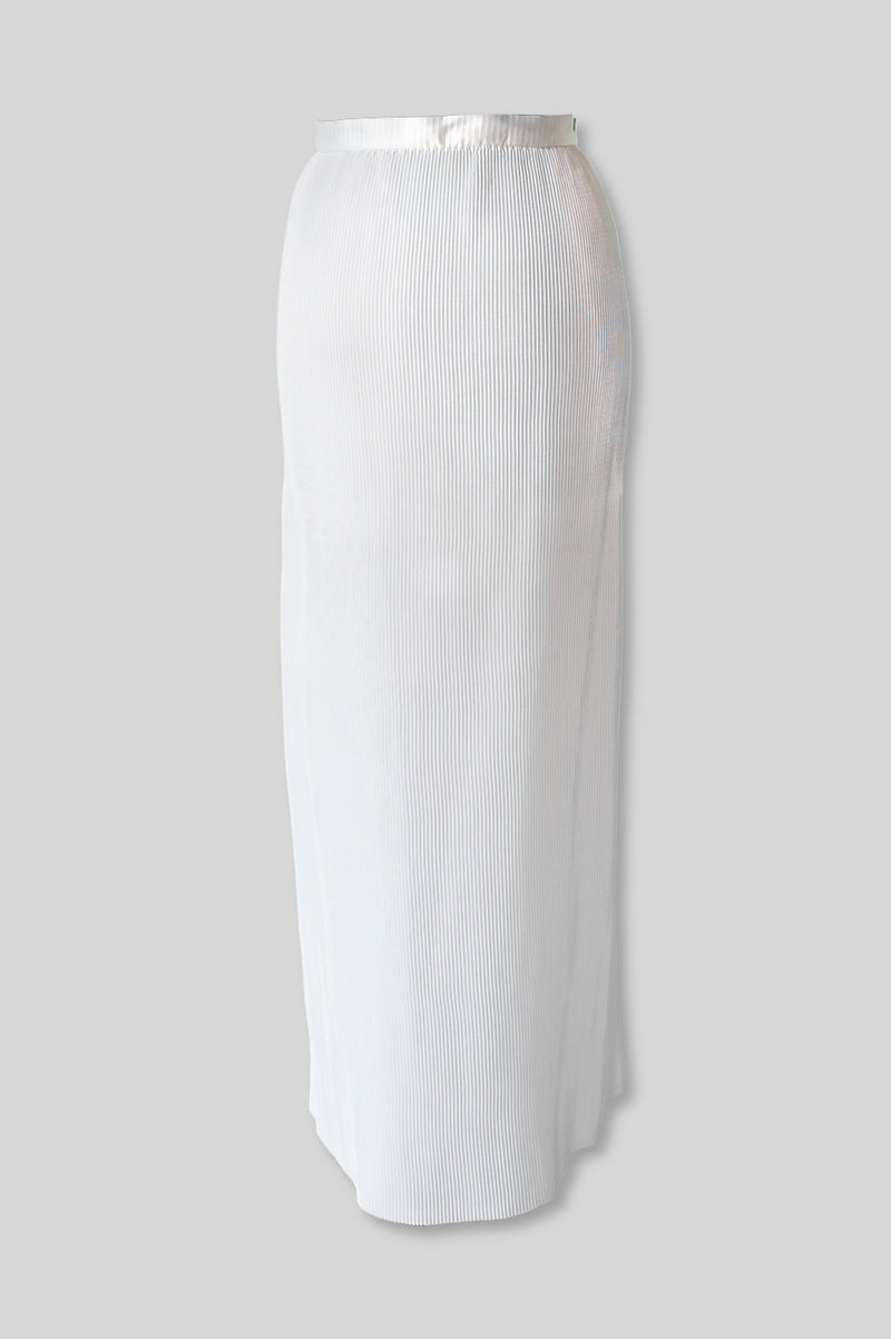 Pleated Wrap Skirt