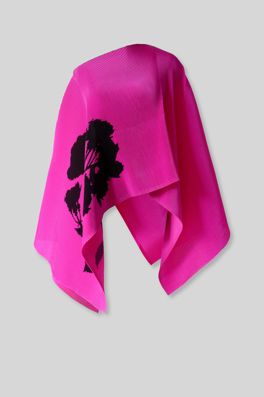 Pleated Short Poncho