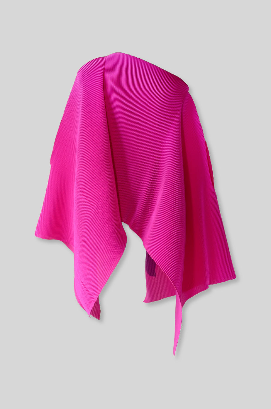Pleated Short Poncho