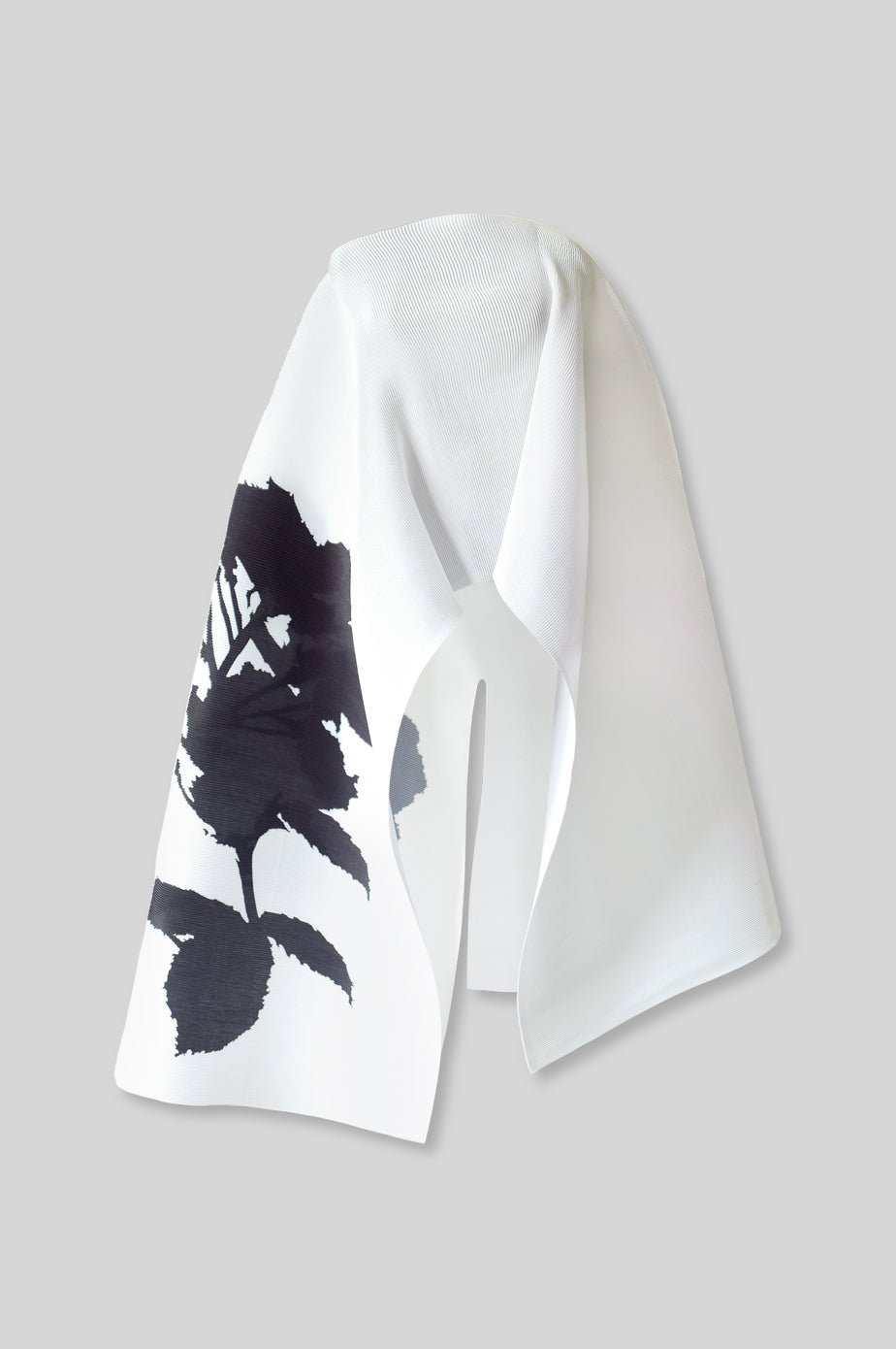 Pleated Long Poncho