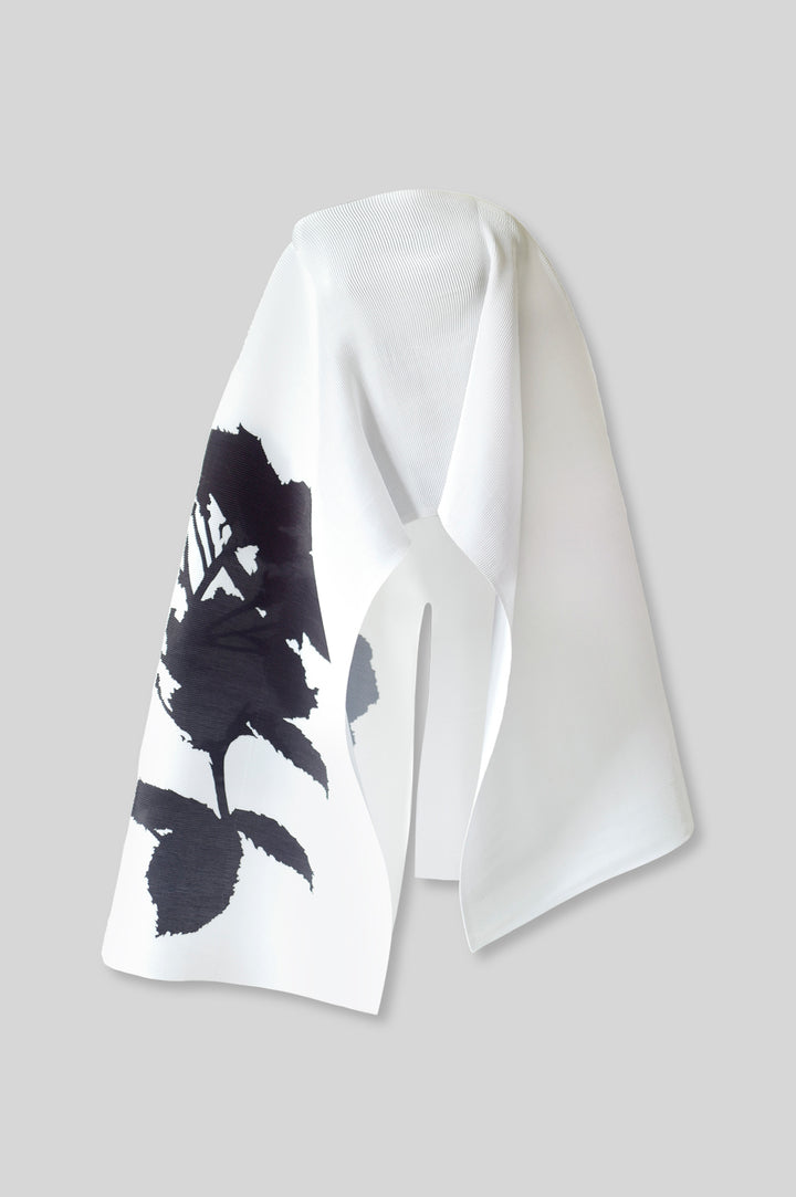 Pleated Long Poncho