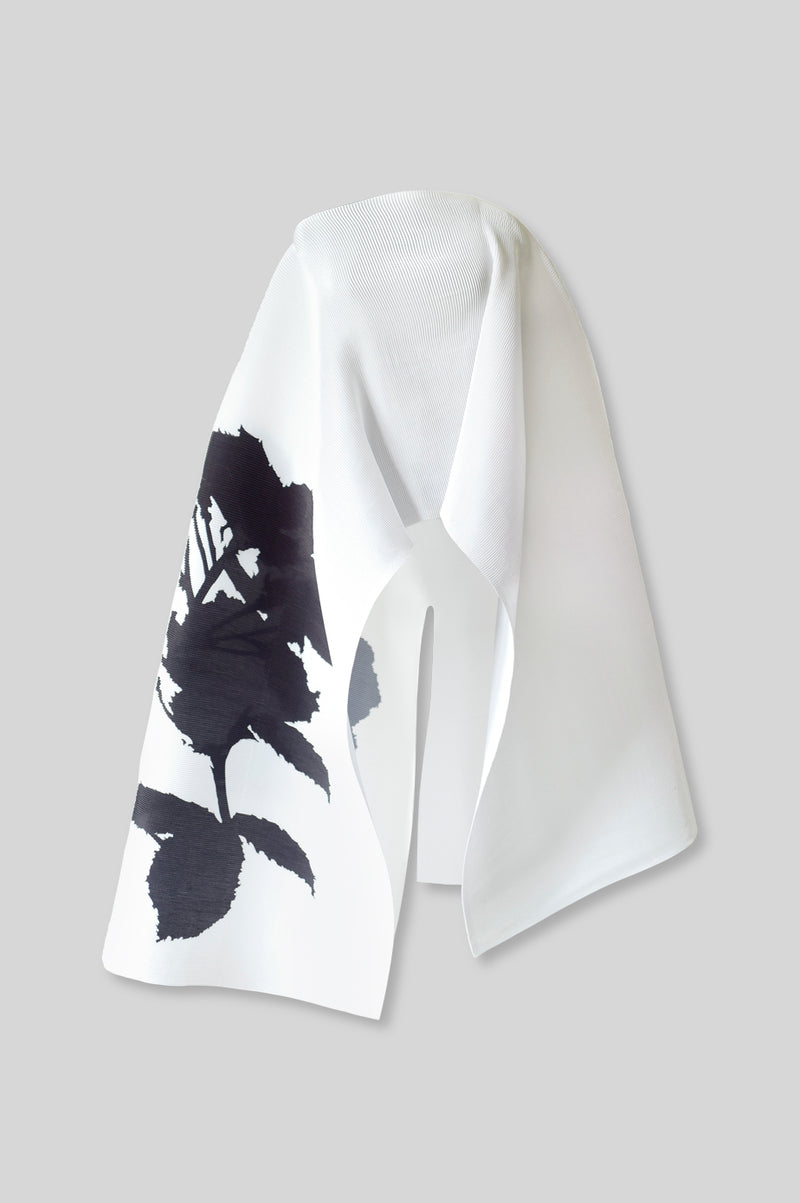 Pleated Long Poncho
