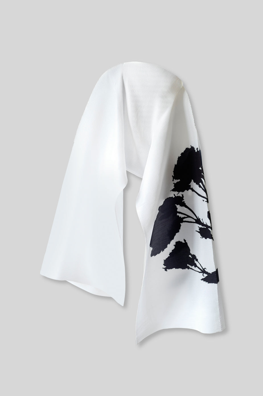 Pleated Long Poncho