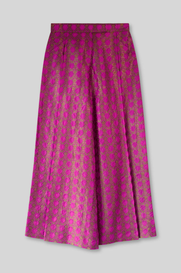 Silk Brocade Palazzo