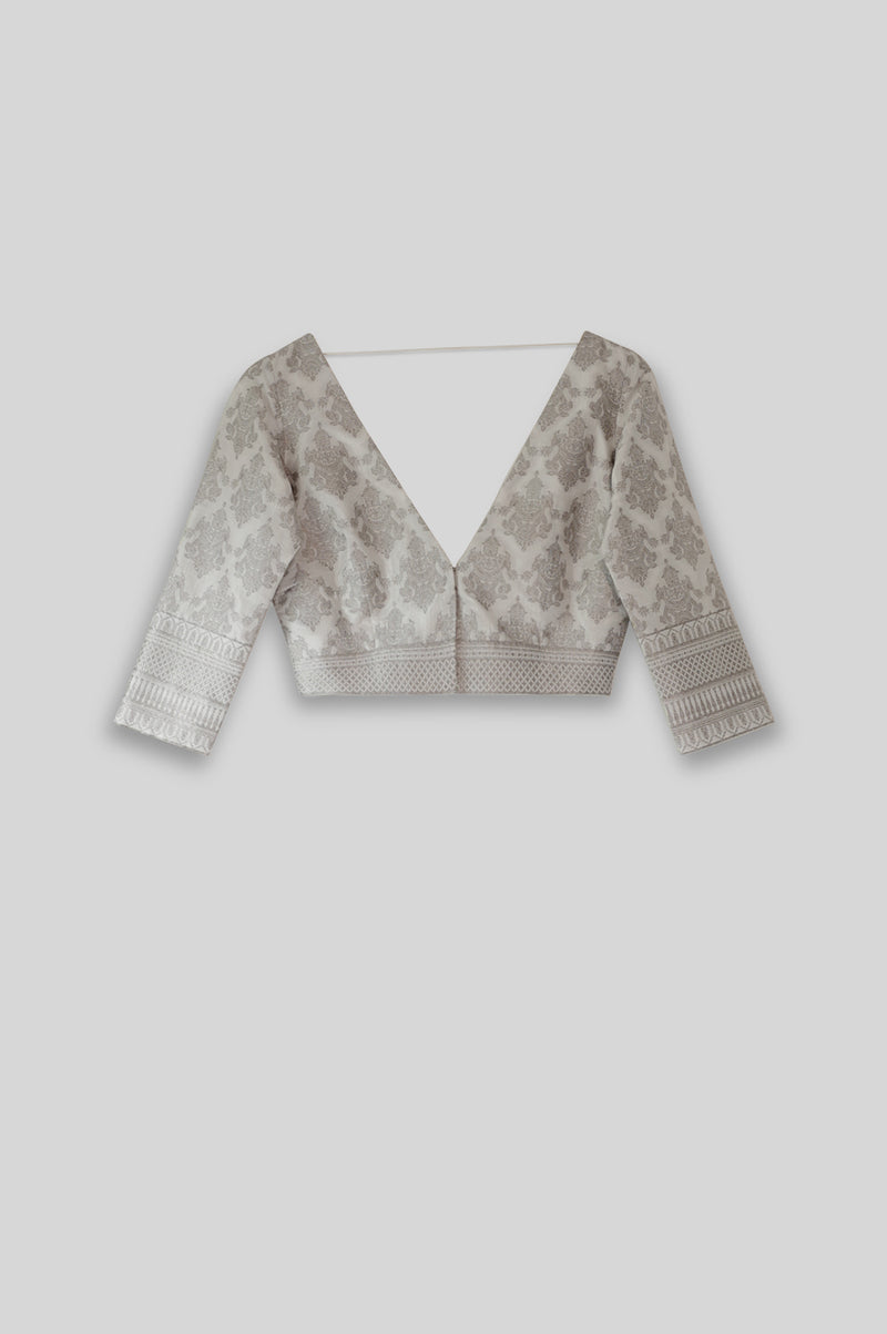 Silk Brocade Blouse