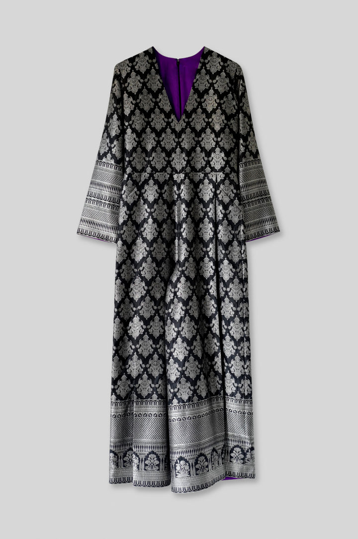 Silk Brocade Jumpsuit