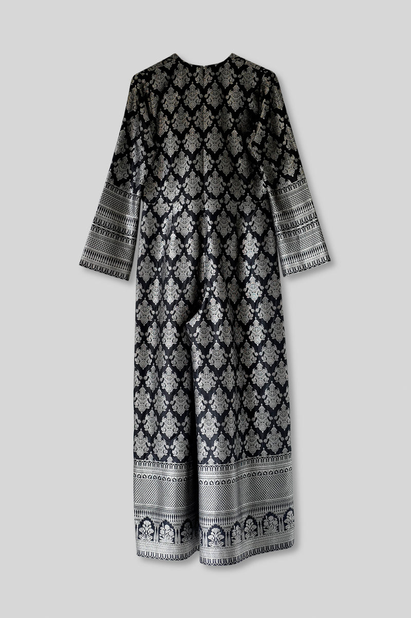 Silk Brocade Jumpsuit