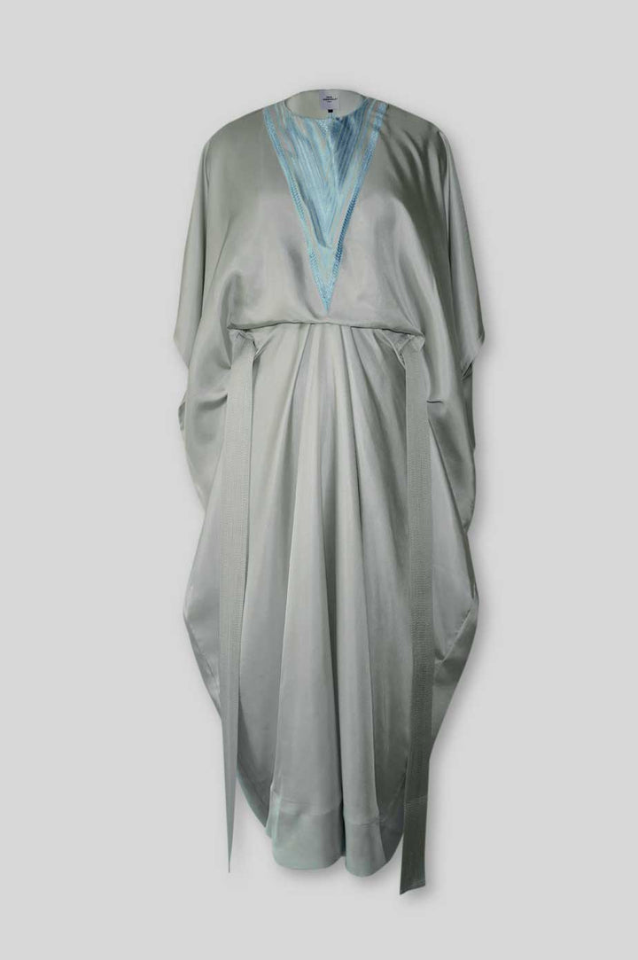 Silk Belted Dress