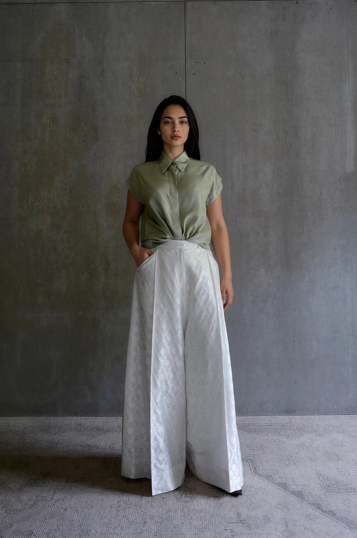 Silk Brocade Palazzo