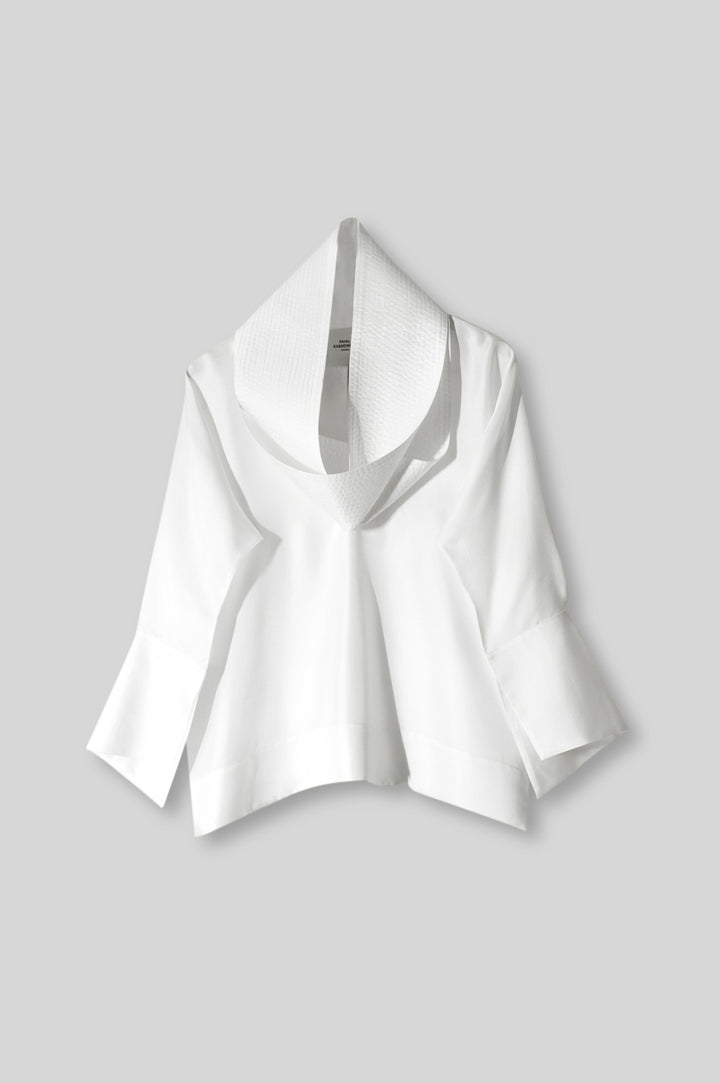 Silk Loop Neck Blouse
