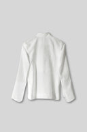 A tuxedo-inspired ivory shirt, crafted in linen - PAYAL KHANDWALA