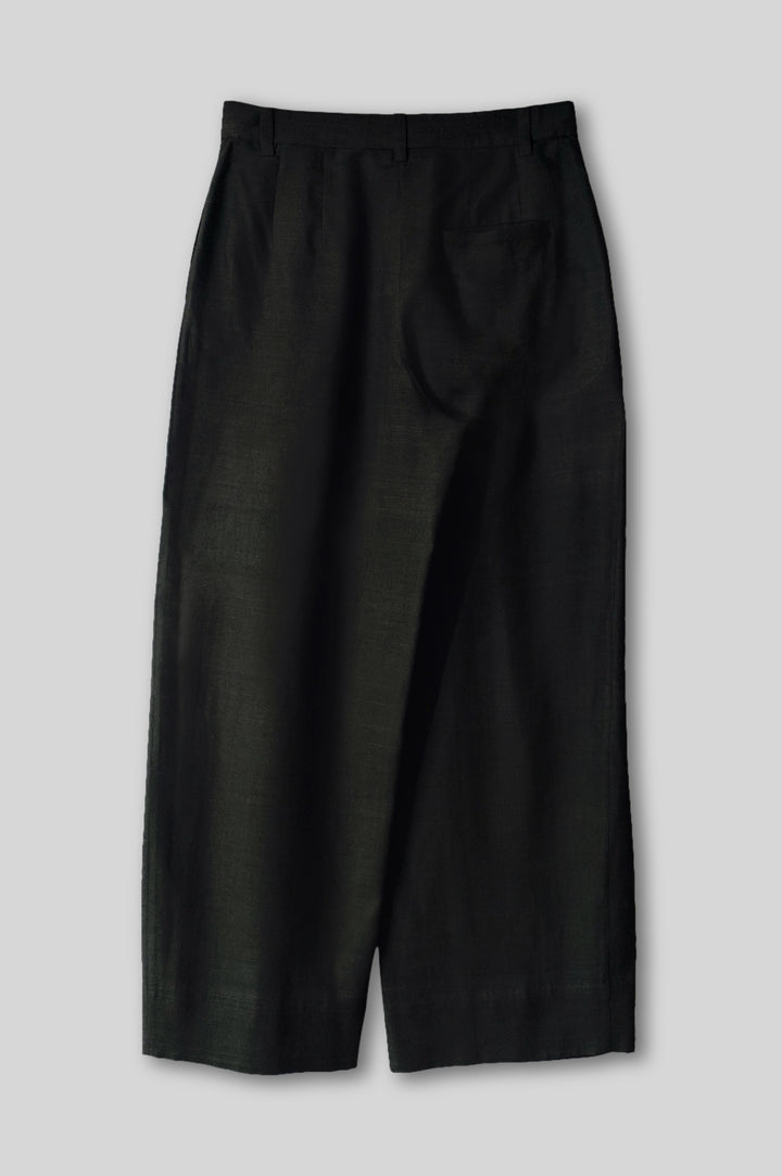 Silk Wide-Leg Trouser