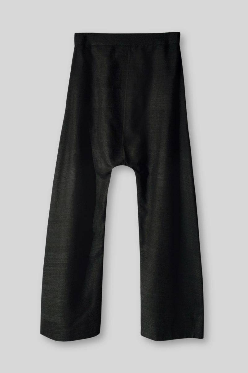 Silk Drop-Crotch Trouser