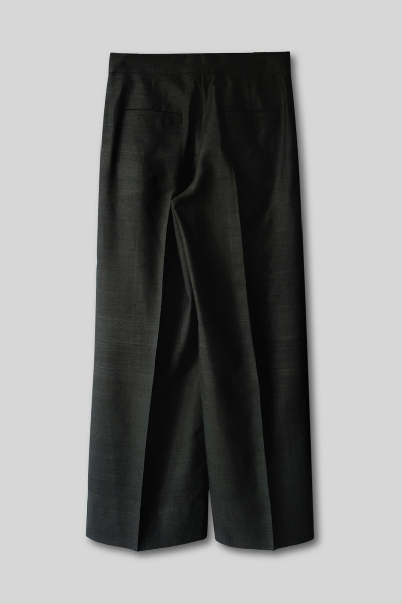 Silk Wide-Leg Trouser