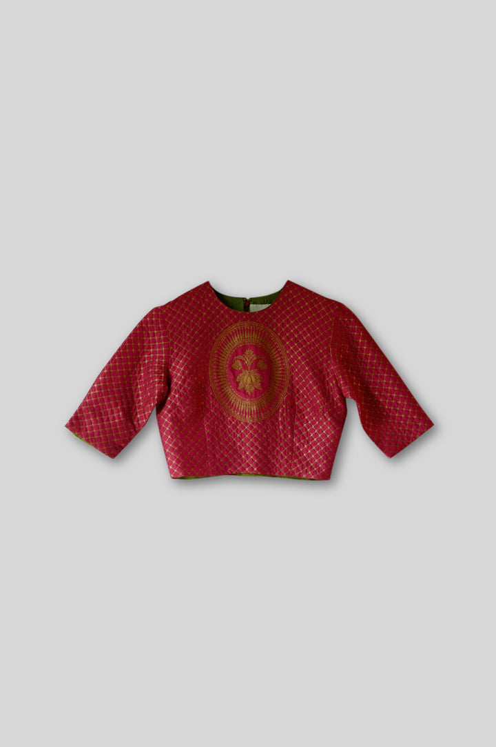 Silk Brocade Blouse