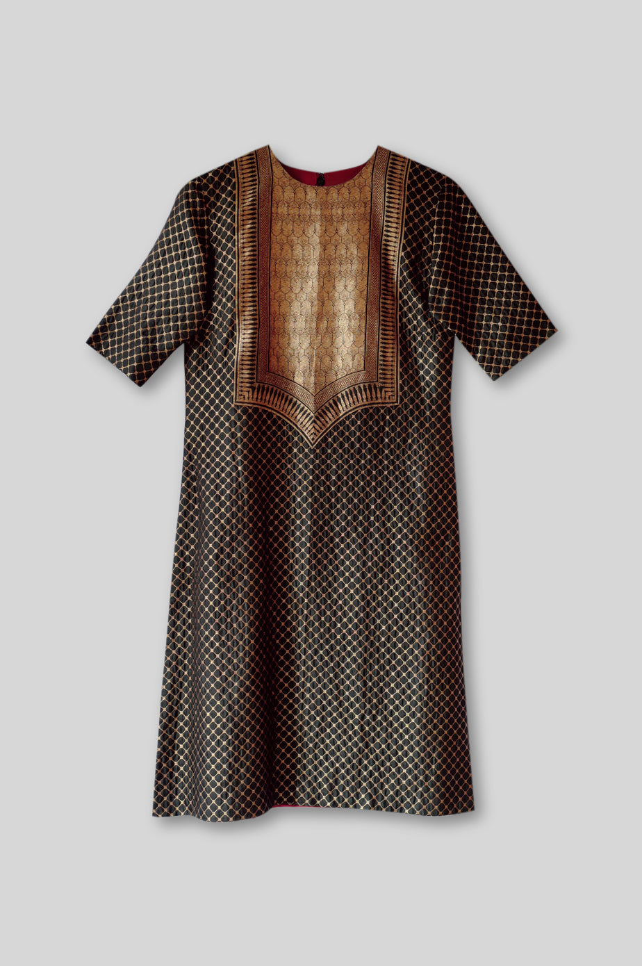Silk Brocade Kurta Set