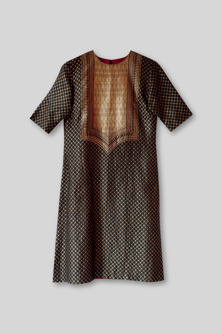 Silk Brocade Kurta Set