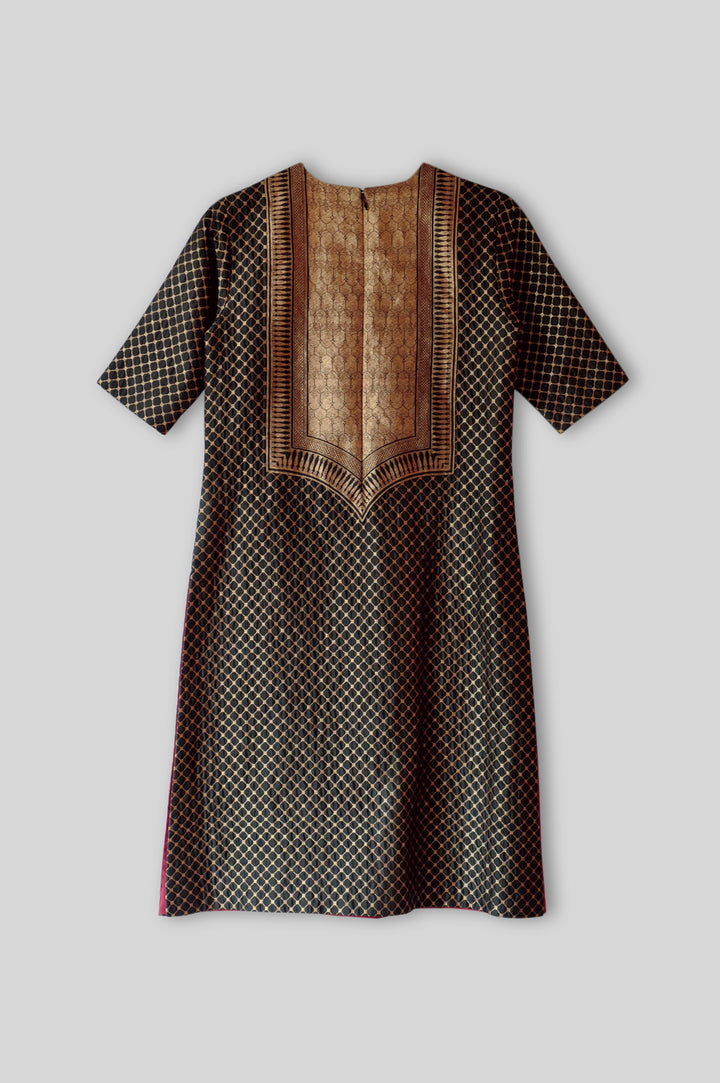 Silk Brocade Kurta Set